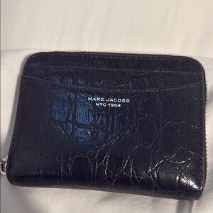Marc Jacobs Black Croc-Embossed Wallet